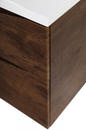 Тумба с раковиной подвесная BelBagno MARINO-H60 100 Rovere Moro, раковина белая