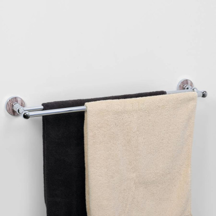 Штанга для полотенец Regen двойная, 67х6х13 см, хром, K-6940