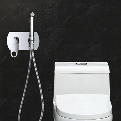 Гигиенический душ со смесителем Rose R205, хром Гигиенический душ со смесителем Rose R205, хром