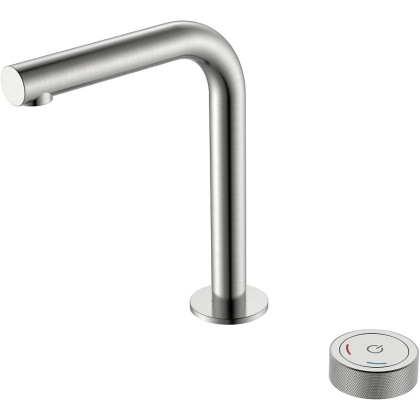 Смеситель автоматический для раковины на 2 отв. TECH Nikel Brush