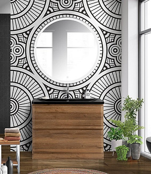 Тумба с раковиной напольная BelBagno ALBANO 100 Bianco Lucido, раковина белая