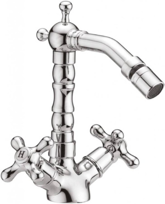 RETRO-C-BS2-BLC Смеситель на биде с донным клапаном, белый