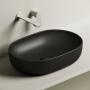 Умывальник чаша накладная овальная (цвет Черный Матовый) Element 600*415*135мм