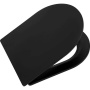 COLORATO Сиденье дюропласт, soft close, металлическое крепление, чёрное матовое, BB062SC-MB