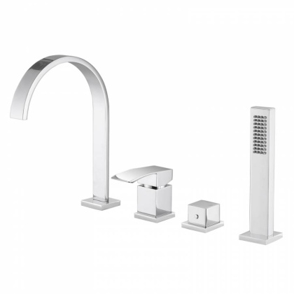 Смеситель ABBER Wasserfall AF8613 на борт ванны, хром Смеситель ABBER Wasserfall AF8613 на борт ванны, хром