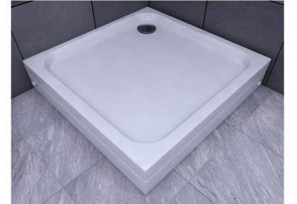 Душевой поддон акриловый Aquatek DPA-0000001 800х800х200 мм, квадрат с ножками и съемной фронтальной панелью (без сифона)