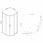 Душевой уголок Garda VSQ-1G100CH, 1000*1000, хром, стекло шиншилла