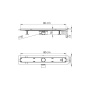 Душевой лоток SAY ALMIRA -S 602.80.S.U, 80 см, под плитку Душевой лоток SAY ALMIRA -S 602.80.S.U, 80 см, под плитку