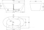 Акриловая ванна BELBAGNO BB68-1800, 1800x900x600