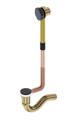 Слив перелив Timo 8004/03 черный матовый