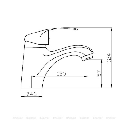 Смеситель для раковины Agger Glad A1502100 Смеситель для раковины Agger Glad A1502100