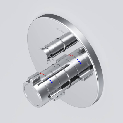 F85A45600 X-Joy Смеситель встроенный с ТМС на 2 потребителя, хром