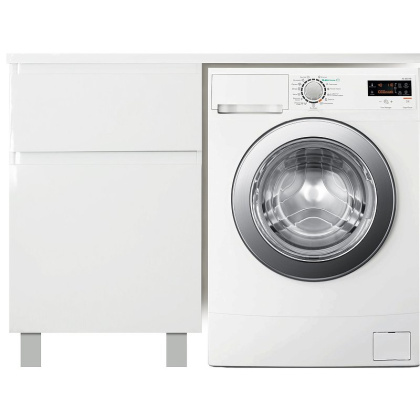 Комплект мебели Dallas Luxe 1500х482 левосторонний напольный 2 ящика  (ШхГхВ) 848х476х860