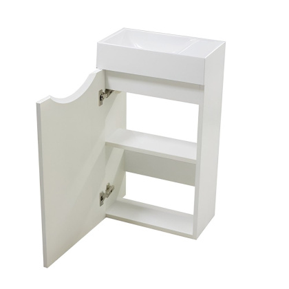 Тумба подвесная правосторонняя под умывальник Mini 400х220 1 дверная (ШхГхВ) 400х220х607