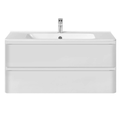 База под раковину Vico 1000 подвесная, 2 выкатных ящика soft close, G.White База под раковину Vico 1000 подвесная, 2 выкатных ящика soft close, G.White