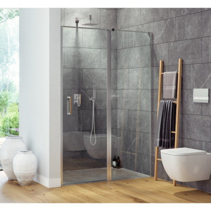 Душевая дверь со стенкой EXCELLENT Mazo 100 см (хром)