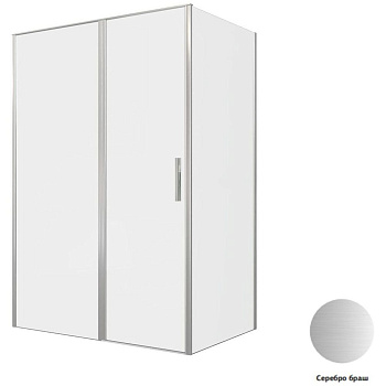 Душевой уголок Allen Brau Priority 140x90 3.31035.BA + 3.31044.BA серебро браш