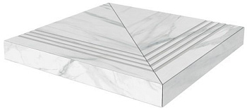 Ступень угловая клееная Монте Тиберио лаппатированный 33x33x0,9