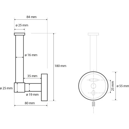 Держатель запасного рулона Держатель запасного рулона