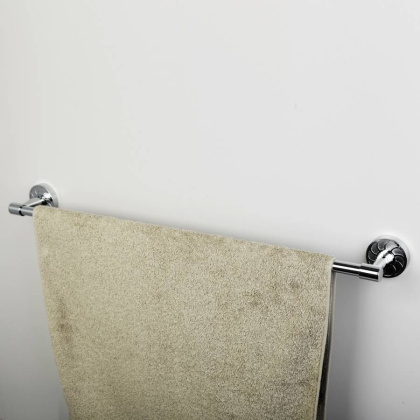 Держатель полотенец одинарный Isen, 66,3х5,6х7,5 см, хром, K-4030