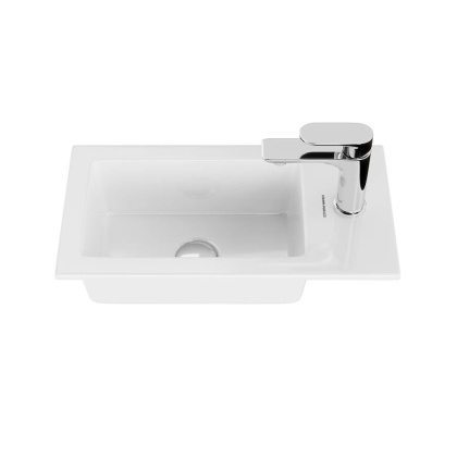 Раковина LATO встраиваемая сверху 50, белая глянцевая