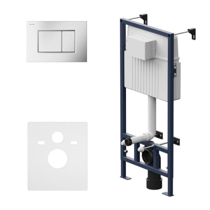 I012707.0231 ProC Инсталляция для подвесного унитаза с клавишей ProC S пластик, Хром матовый