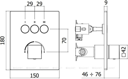 Смеситель для душа Paffoni Compact Box CPM519ST Смеситель для душа Paffoni Compact Box CPM519ST