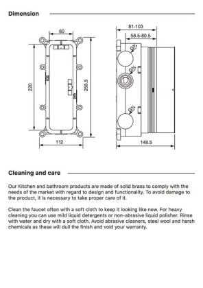 Душевая система Timo Petruma SX-5079/03SM скрытого монтажа с термостатом, черная матовая