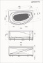 Ванна "Damelia" 170х100 R