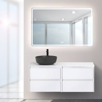 Столешница из МДФ BelBagno EK-120-AS-BL-R Bianco Lucido