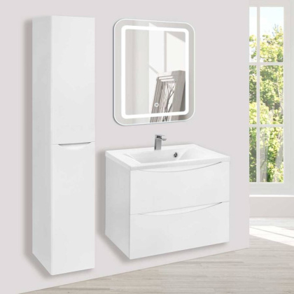 База под раковину Mia 650 подвесная, 2 выкатных ящика soft close, G.White База под раковину Mia 650 подвесная, 2 выкатных ящика soft close, G.White