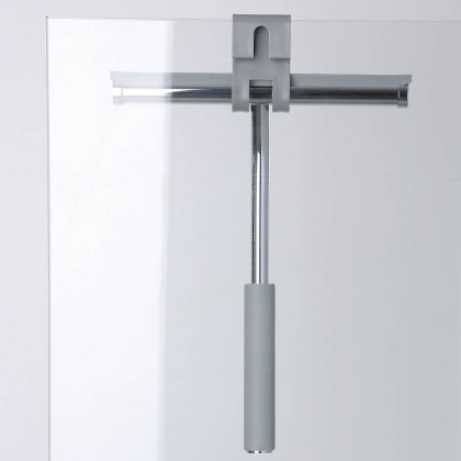 Скребок для душевой кабины, 20,8х27х5,3 см, хром, K-211