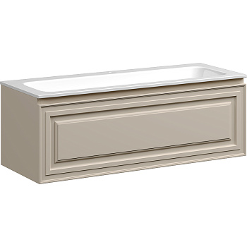 Тумба подвесная SANCOS Very 1195х445х406, c одним  ящиком оснащенным доводчиками, Beige Soft , арт.VR120CE Тумба подвесная SANCOS Very 1195х445х406, c одним  ящиком оснащенным доводчиками, Beige Soft , арт.VR120CE