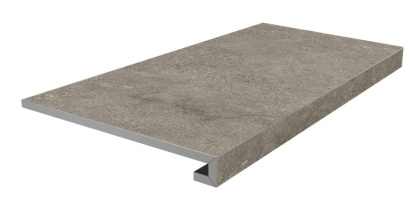 Ступень клееная фронтальная Портленд бежевый тёмный матовый обрезной 33x80x0,9