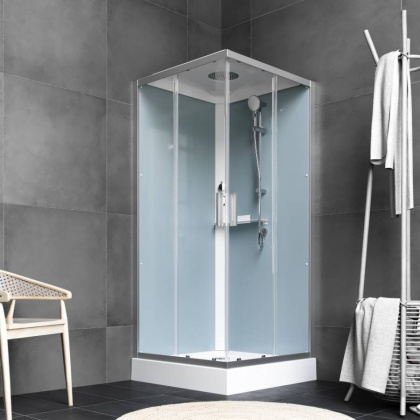 W90C-403-090MT Gem Square кабина душевая 90x90, профиль матовый Хром, стекло прозрачное W90C-403-090MT Gem Square кабина душевая 90x90, профиль матовый Хром, стекло прозрачное