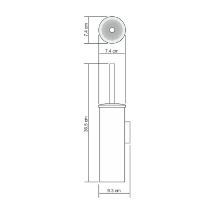 K-1087POLISHED GOLD Щетка для унитаза подвесная K-1087POLISHED GOLD Щетка для унитаза подвесная