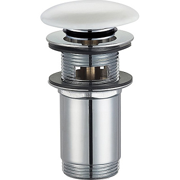 Пробка "click-clack" к сифону для умывальника A706BP (белая)