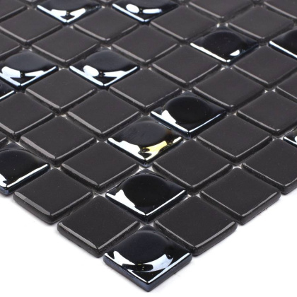 Стеклянная мозаика, 828 MIX BLACK, Aura