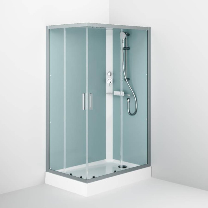 W90C-404-12090MT Gem кабина душевая  120x90, прямоугольная, профиль матовый Хром, стекло прозрачное W90C-404-12090MT Gem кабина душевая  120x90, прямоугольная, профиль матовый Хром, стекло прозрачное