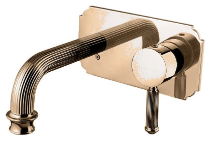 OLIMP-BLSM2-02-L Встраиваемый смеситель для раковины однорычажный, бронза