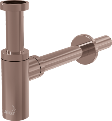 Сифон для умывальника DN32 DESIGN, RED GOLD-мат