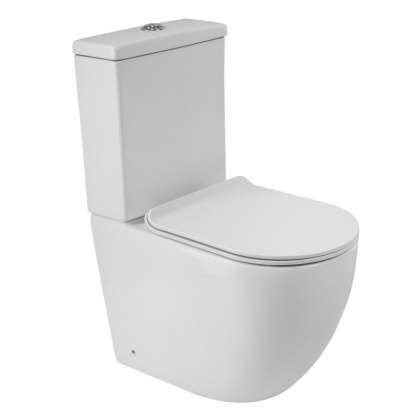 Сиденье дюропласт, soft close, металлическое крепление BB051-2SC