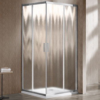 Душевой уголок Garda VSS-1G8090CH, 900*800, хром, стекло шиншилла