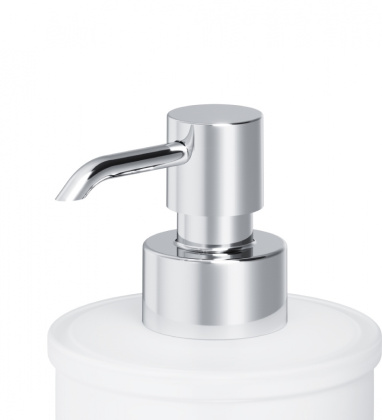 Стеклянный диспенсер для жидкого мыла A8036900_xxx Like с настенным держателем, 17,6х8х11,5 см, хром