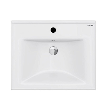 M85AWCC0552WG X-Joy, Раковина мебельная, керамическая, 55 см, встроенная, цвет: Белый, глянец