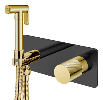 Смеситель гигиенический STICK BLACK TOUCH GOLD Смеситель гигиенический STICK BLACK TOUCH GOLD