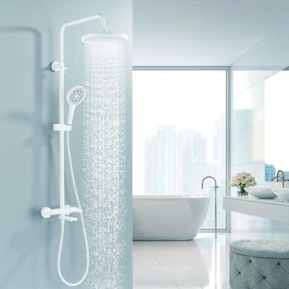 Душевая стойка с термостатом ROSE R39C R3936C Душевая стойка с термостатом ROSE R39C R3936C