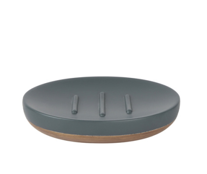 Мыльница Lopau, 13,5х2,6х10,1 см, серая, K-3329