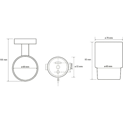Держатель зубных щеток, стакан Держатель зубных щеток, стакан