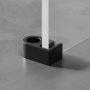 W94WI-80-F1-BTE Душевая перегородка X-Joy 80x195, стекло прозр. 6 мм + покрытие, фурнитура черный